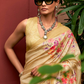 Super Tussar Silk Saree with Excellent Digital Floral Print