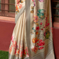 Super Tussar Silk Saree with Excellent Digital Floral Print