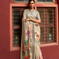 Super Tussar Silk Saree with Excellent Digital Floral Print