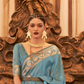 Woven Tussar Silk Saree with Elegant Sequins Work