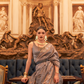 Woven Tussar Silk Saree with Elegant Sequins Work