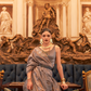 Woven Tussar Silk Saree with Elegant Sequins Work