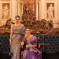 Woven Tussar Silk Saree with Elegant Sequins Work
