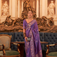 Woven Tussar Silk Saree with Elegant Sequins Work