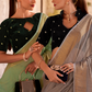 Elegant Tissue Linen Drape with Rich Velvet Contrast Blouse - LaVante Fashion