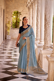 LAVANTE_FASHION_TISSUE_LINEN_WITH_CONTRAST_VELVET_BLOUSE_2 - LaVante Fashion