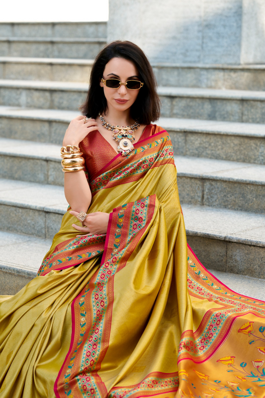 Tissue Silk Saree – Sheer Elegance with a Subtle Shine