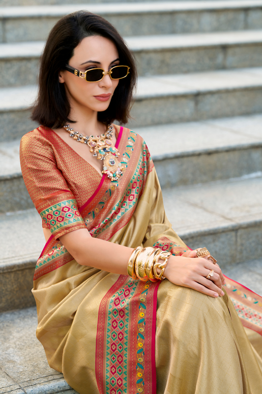 Tissue Silk Saree – Sheer Elegance with a Subtle Shine