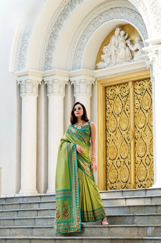 Tissue Silk Saree – Sheer Elegance with a Subtle Shine
