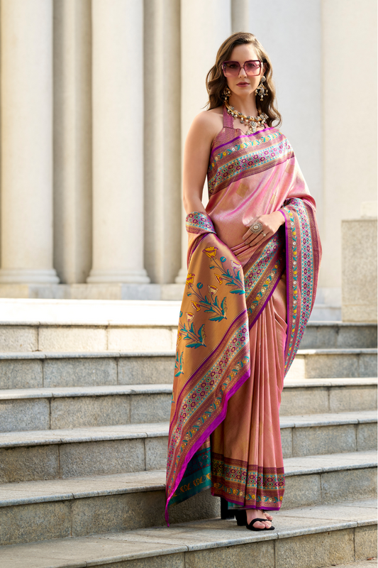Tissue Silk Saree – Sheer Elegance with a Subtle Shine