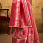 Tissue Silk Saree with Striking Contrast Border
