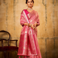 Tissue Silk Saree with Striking Contrast Border