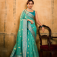 Tissue Silk Saree with Striking Contrast Border