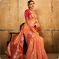 Tissue Silk Saree with Striking Contrast Border