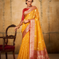 Tissue Silk Saree with Striking Contrast Border