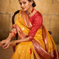 Tissue Silk Saree with Striking Contrast Border