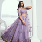 Graceful Net Lehenga Choli with Intricate Embroidery for Engagement Wear
