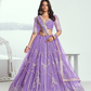 Graceful Net Lehenga Choli with Intricate Embroidery for Engagement Wear