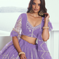 Graceful Net Lehenga Choli with Intricate Embroidery for Engagement Wear