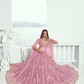 Graceful Net Lehenga Choli with Intricate Embroidery for Engagement Wear