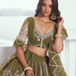 Graceful Net Lehenga Choli with Intricate Embroidery for Engagement Wear