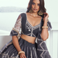 Graceful Net Lehenga Choli with Intricate Embroidery for Engagement Wear