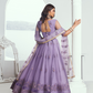 Graceful Net Lehenga Choli with Intricate Embroidery for Engagement Wear