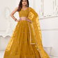 Trendy Butterfly Net Lehenga Choli with Intricate Thread & Sequin Work