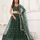 Trendy Butterfly Net Lehenga Choli with Intricate Thread & Sequin Work