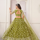 Trendy Butterfly Net Lehenga Choli with Intricate Thread & Sequin Work