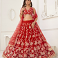 Trendy Butterfly Net Lehenga Choli with Intricate Thread & Sequin Work