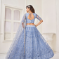 Glamorous Party Wear Lehenga in Butterfly Net with Embroidery Work