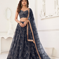 Trendy Butterfly Net Lehenga Choli with Intricate Thread & Sequin Work