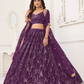 Trendy Butterfly Net Lehenga Choli with Intricate Thread & Sequin Work