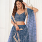 Trendy Butterfly Net Lehenga Choli with Intricate Thread & Sequin Work