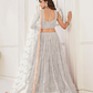 Trendy Butterfly Net Lehenga Choli with Intricate Thread & Sequin Work