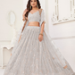 Trendy Butterfly Net Lehenga Choli with Intricate Thread & Sequin Work