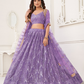 Trendy Butterfly Net Lehenga Choli with Intricate Thread & Sequin Work