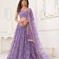 Trendy Butterfly Net Lehenga Choli with Intricate Thread & Sequin Work