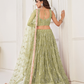 Trendy Butterfly Net Lehenga Choli with Intricate Thread & Sequin Work