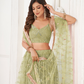 Trendy Butterfly Net Lehenga Choli with Intricate Thread & Sequin Work