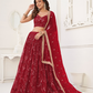 Trendy Butterfly Net Lehenga Choli with Intricate Thread & Sequin Work
