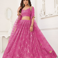 Trendy Butterfly Net Lehenga Choli with Intricate Thread & Sequin Work