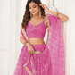 Trendy Butterfly Net Lehenga Choli with Intricate Thread & Sequin Work
