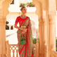 Classic Tussar Silk Saree with Ethnic Print Detailing
