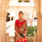Classic Tussar Silk Saree with Ethnic Print Detailing