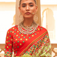 Classic Tussar Silk Saree with Ethnic Print Detailing