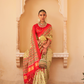 Classic Tussar Silk Saree with Ethnic Print Detailing