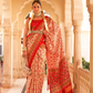 Classic Tussar Silk Saree with Ethnic Print Detailing