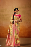 LAVANTE_FASHION_TUSSER_SILK_KALAMKARI_WITH_BANARS_BORDER_24_48e06587-55ba-4b86-8006-736889e5b37c - LaVante Fashion